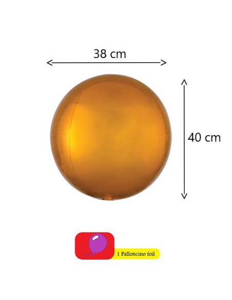 Arancione Palloncino foil Orbz