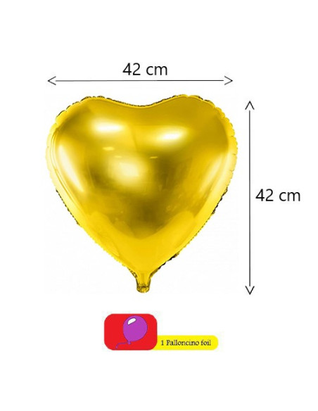 Oro Palloncino foil Standard 17"- 42 cm