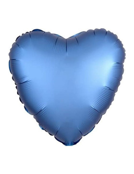 Blu Cobalto - Pallone foil Standard 17"- 42 cm (Cuore)