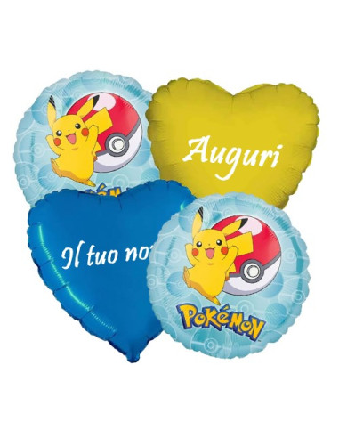 Pokemon Bouquet di palloncini personalizzabili