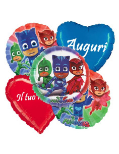 Super Pigiamini PJ Masks Bouquet di palloncini...
