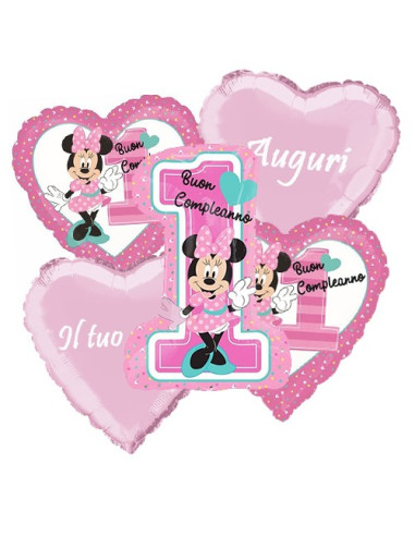 Minnie Bouquet di palloncini personalizzabili