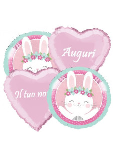 Coniglietta Bouquet di palloncini personalizzabili
