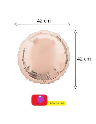 Rose Gold Palloncino foil Standard 17"- 42 cm