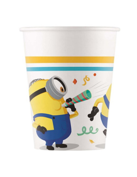 Minions - Bicchieri di carta 250 ml ECO