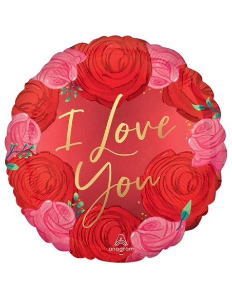 Palloncino foil standard 17"- 42 cm I Love You