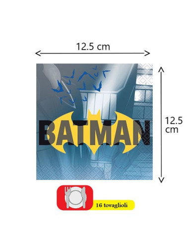 copy of Batman - Tovaglioli di carta 33x33 cm