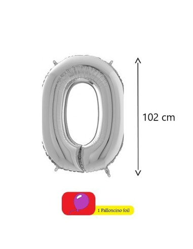 Argento - Palloncino foil Supershape 34"- 86 cm...