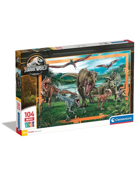 Jurassic World Puzzle per bambini 104 pezzi Super Color