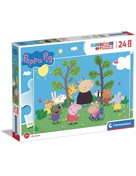 Peppa Pig Puzzle per bambini 24 pezzi Super Color