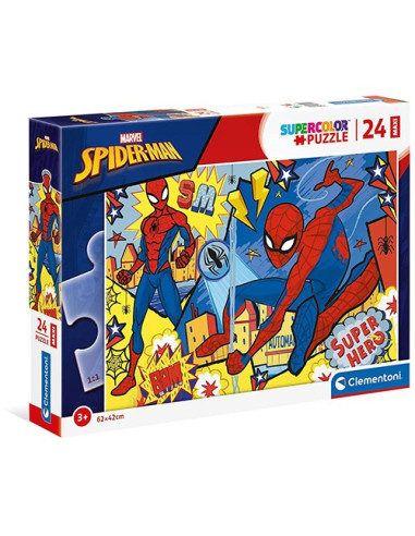 Spider Man Puzzle per bambini 24 pezzi Super Color