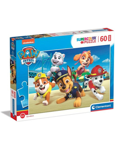 Paw Patrol Puzzle per bambini 60 pezzi Super Color