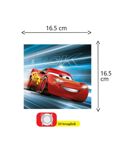 Cars 3 - Tovaglioli di carta 33x33 cm
