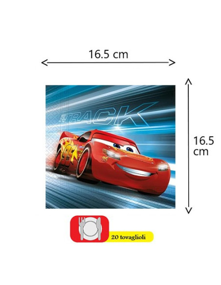 Cars 3 - Tovaglioli di carta 33x33 cm