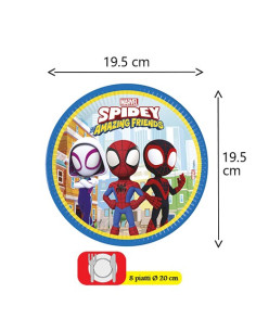 Spidey and his amazing friends Piatti di carta da dessert... 2