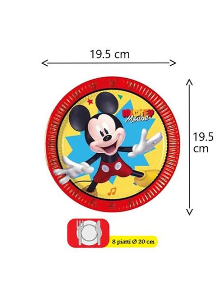 copy of Mickey Playful - Piatti di carta 23 cm