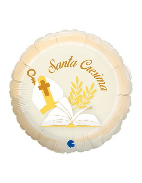 Palloncino foil 18"- 45 cm a tema Santa Cresima