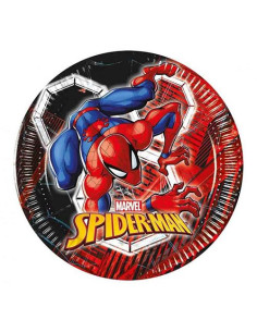 Spider Man Piatti di carta da dessert 20 cm